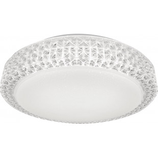 Plafon okrągły z kryształkami Moa 40cm biały Zumaline