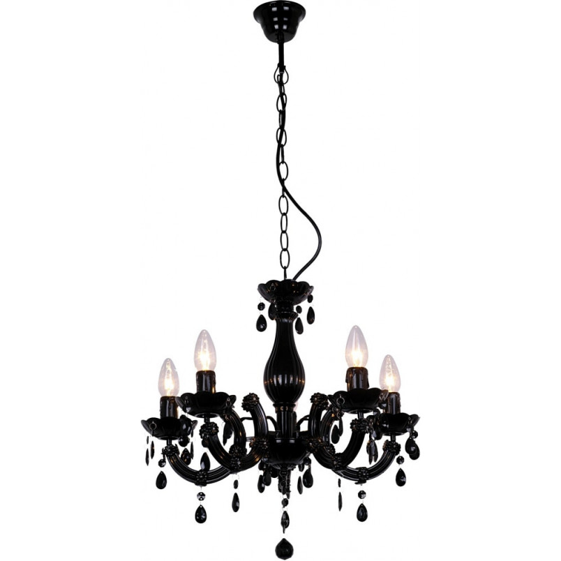 Żyrandol czarny Magnolia 48cm | ZumaLine - Eleganckie oświetlenie