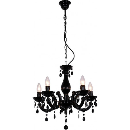 Żyrandol czarny Magnolia 48cm | ZumaLine - Eleganckie oświetlenie
