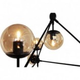 Lampa Wisząca Astrifero X - Designerski Żyrandol Czarno-Bursztynowy | Step