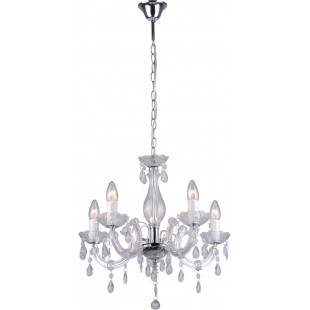 Żyrandol wiszący z kryształkami Magnolia 48cm transparentny Zumaline