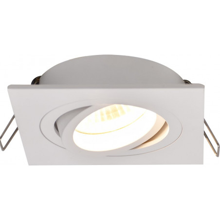 Lampa spot Chuck kwadratowa biała | ZumaLine - Oświetlenie