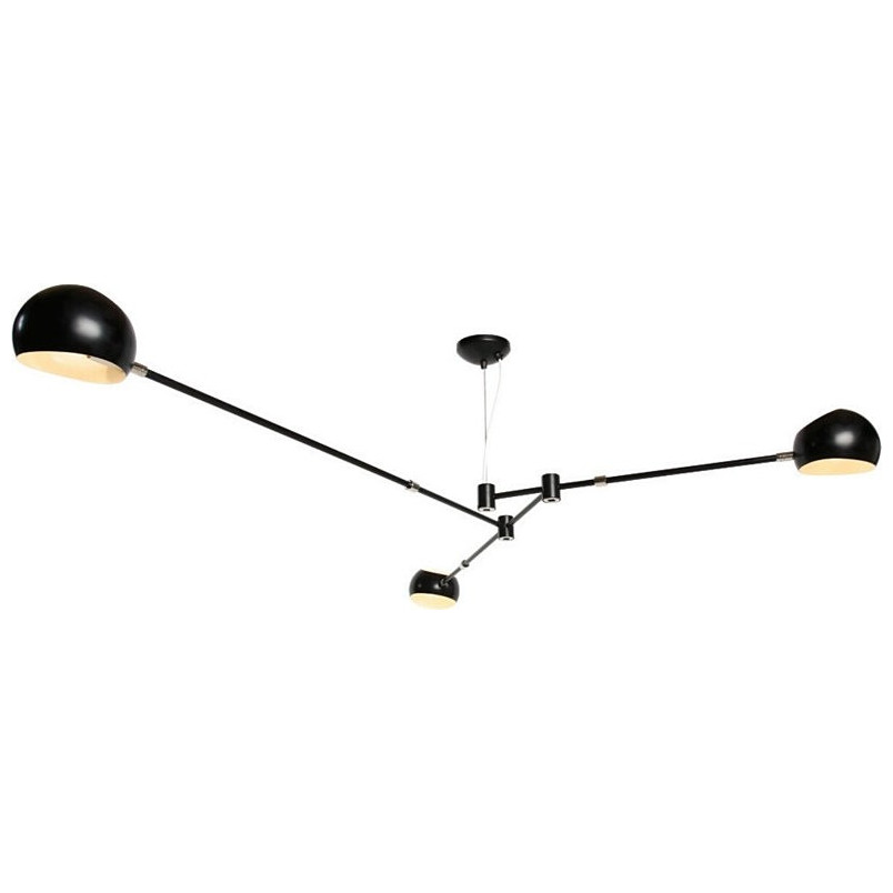 Lampa sufitowa Astronomy III | Czarna, metalowa, 3 punkty | Step In Design