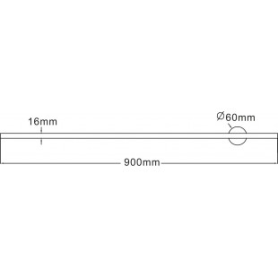 Kinkiet LED Troy czarny 90cm - ZumaLine | Nowoczesne Oświetlenie