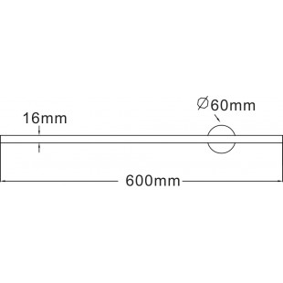 Kinkiet LED Troy 60cm Czarny - Zumaline | Nowoczesne Oświetlenie
