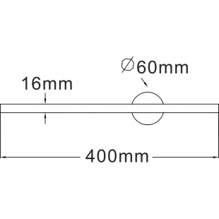 Kinkiet LED Troy 40cm Czarny | ZumaLine - Oświetlenie