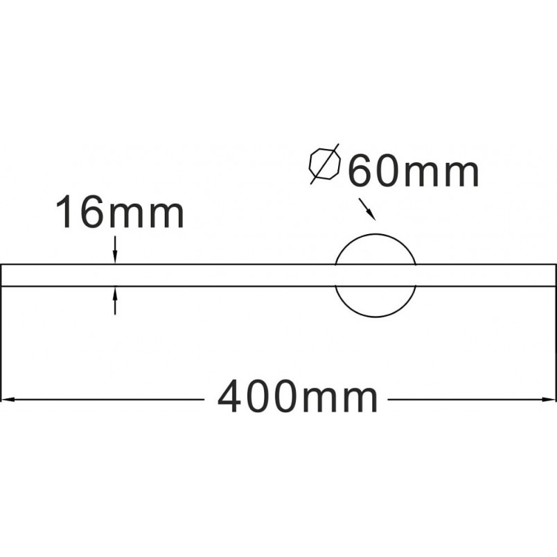 Kinkiet LED Troy 40cm Czarny | ZumaLine - Oświetlenie
