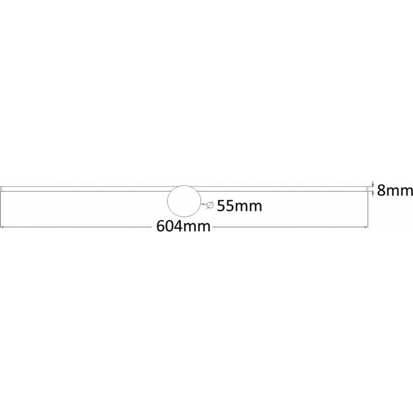 Kinkiet LED Camara 60cm Srebrny | ZumaLine - Minimalistyczny Design