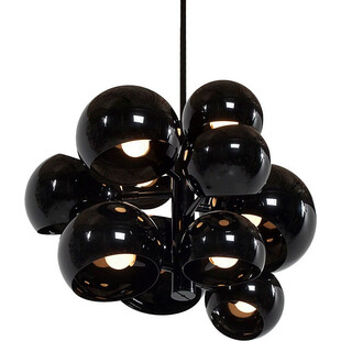 Stylizowa Lampa designerska wiszące kule Astronomy 11 Czarna marki Step Into Design