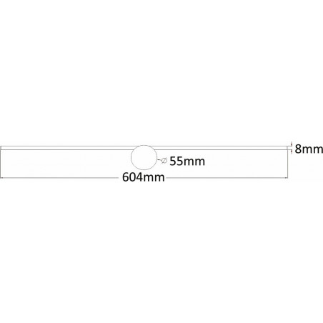 Kinkiet LED Camara czarny 60cm - Minimalistyczny design | Zumaline