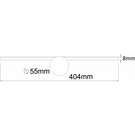 Kinkiet LED czarny Zumaline Camara 40cm - Minimalistyczny design