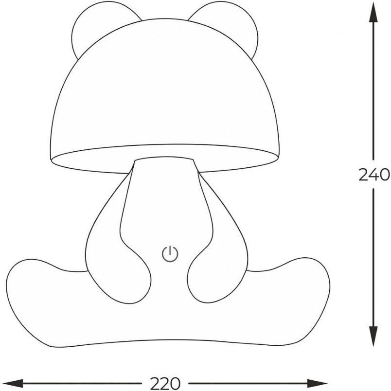 Lampka nocna Miś Bear LED różowa | ZumaLine - Światło dla dziecka