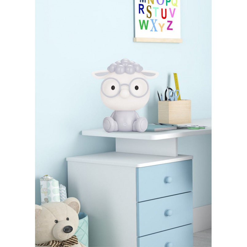 Lampa dla dziecka Owieczka Sheep LED szara | ZumaLine
