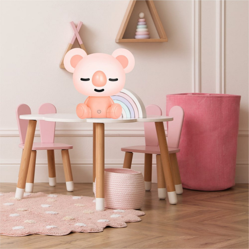Lampa Koala LED Różowa dla Dziewczynki | ZumaLine