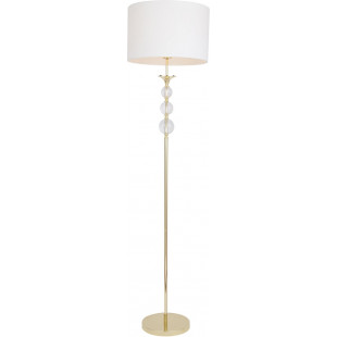 Lampa podłogowa z abażurem Rea 40cm biały / złoty ZumaLine