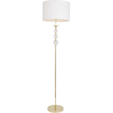 Lampa podłogowa Rea biało-złota ZumaLine | Eleganckie oświetlenie