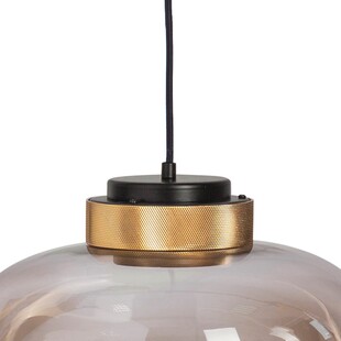Lampa wisząca szklana Boom bursztynowa | Step Into Design