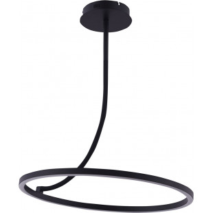 Lampa sufitowa okrągła Corit LED 58,5cm czarna Zumaline