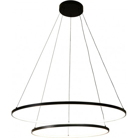 Lampa wisząca LED czarna Horik 60/90cm - ZumaLine | Minimalizm