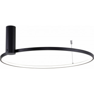 Lampa sufitowa okrągła Horik LED 60cm czarna Zumaline