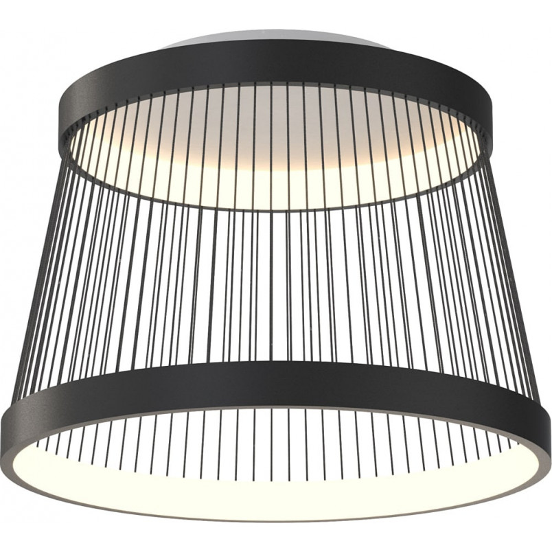 Plafon LED Balu czarny - nowoczesne oświetlenie loft | Zumaline