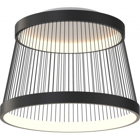 Plafon LED Balu czarny - nowoczesne oświetlenie loft | Zumaline