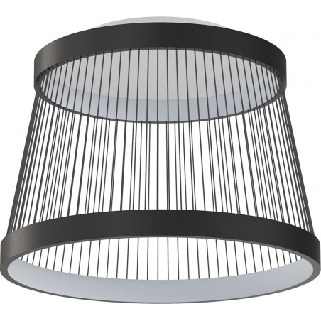 Plafon LED Balu czarny - nowoczesne oświetlenie loft | Zumaline