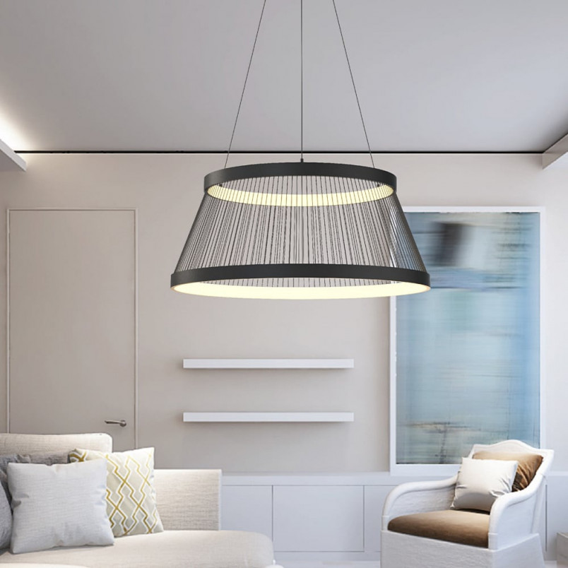 Lampa wisząca Balu LED czarna - nowoczesny design | Zumaline