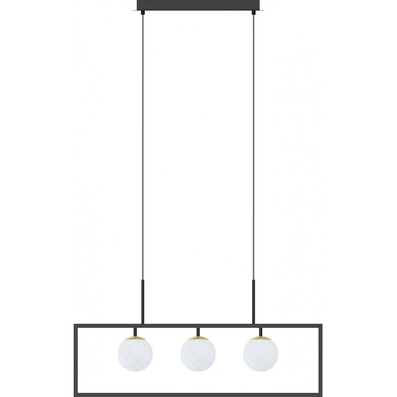 Lampa wisząca Zuma Line Piro - 3 szkło alabastrowe | Kup online