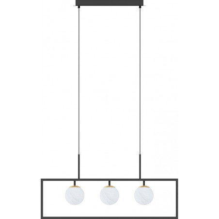 Lampa wisząca Zuma Line Piro - 3 szkło alabastrowe | Kup online
