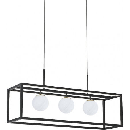 Lampa wisząca Zuma Line Piro - 3 szkło alabastrowe | Kup online