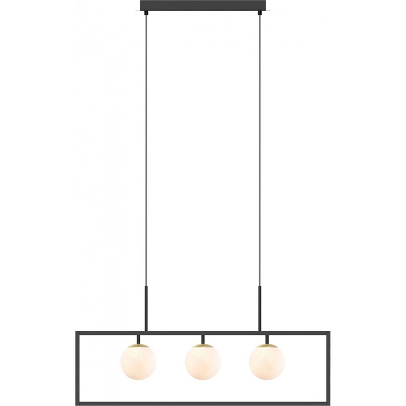 Lampa wisząca Zuma Line Piro - 3 szkło alabastrowe | Kup online