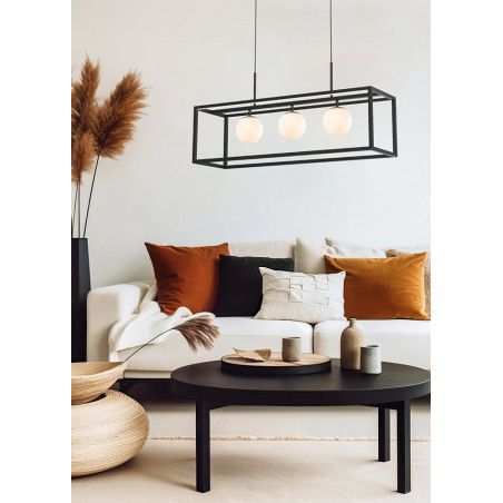 Lampa wisząca Zuma Line Piro - 3 szkło alabastrowe | Kup online