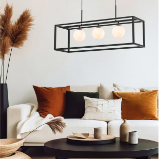 Lampa wisząca Zuma Line Piro - 3 szkło alabastrowe | Kup online
