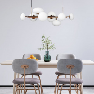 Lampa wisząca szklana Omi VIII 90cm - ZumaLine | Elegancki Design
