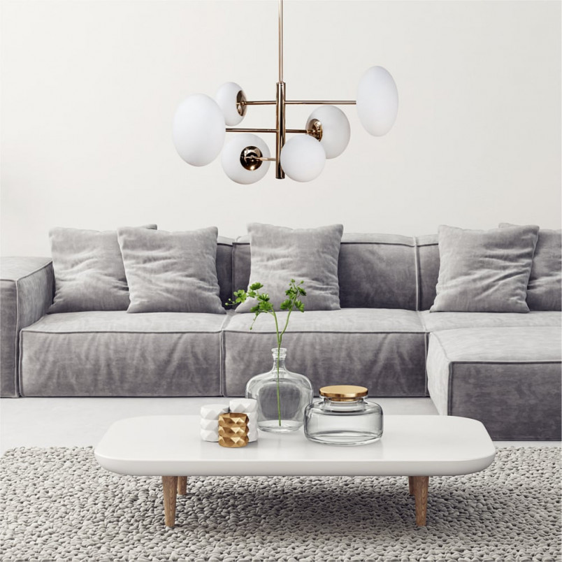 Lampa sufitowa szklana 6-punktowa Omi | ZumaLine - Elegancki Design