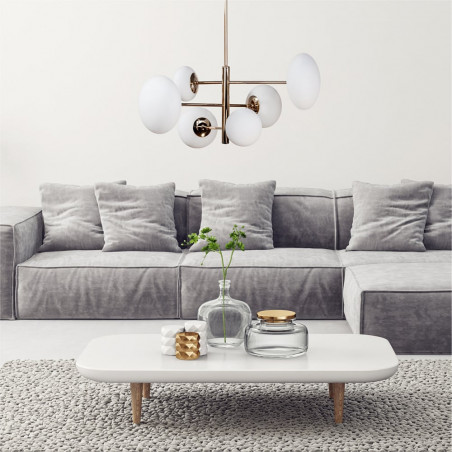 Lampa sufitowa szklana 6-punktowa Omi | ZumaLine - Elegancki Design