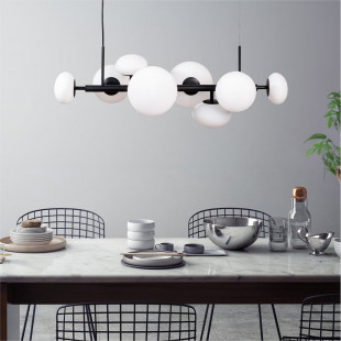 Lampa wisząca szklana Omi VIII 90cm - ZumaLine | Elegancki design