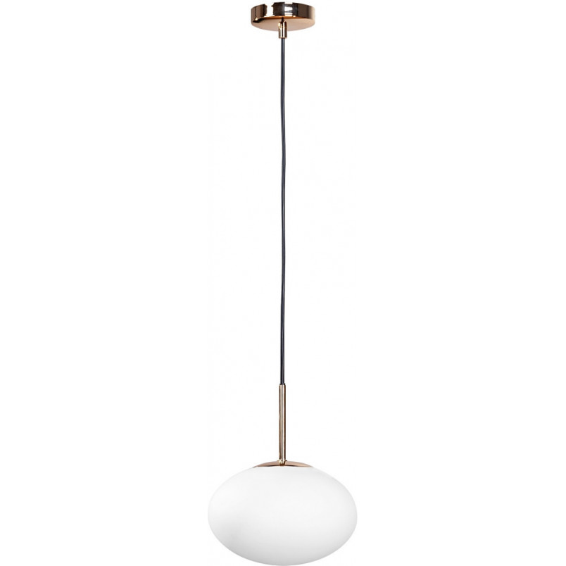Lampa wisząca szklana Omi biało-złota 20cm | ZumaLine