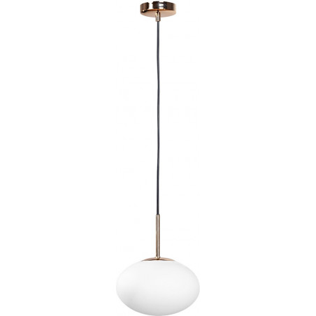 Lampa wisząca szklana Omi biało-złota 20cm | ZumaLine
