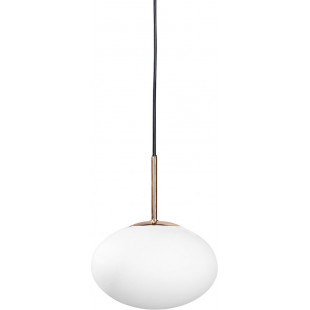 Lampa wisząca szklana Omi biało-złota 20cm | ZumaLine