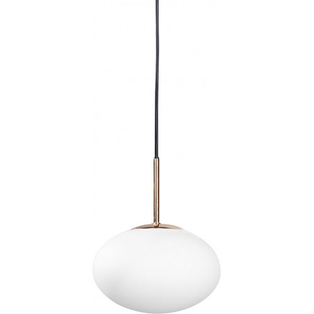 Lampa wisząca szklana Omi biało-złota 20cm | ZumaLine