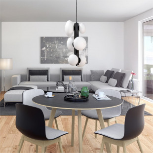 Lampa wisząca szklana Omi VI biały - ZumaLine | Eleganckie oświetlenie
