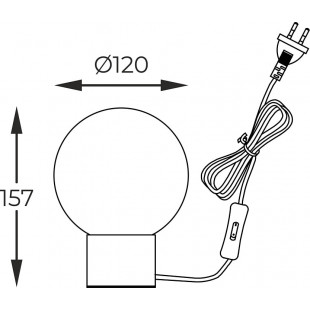 Lampa stołowa szklana Arcturus - ZumaLine | Eleganckie oświetlenie
