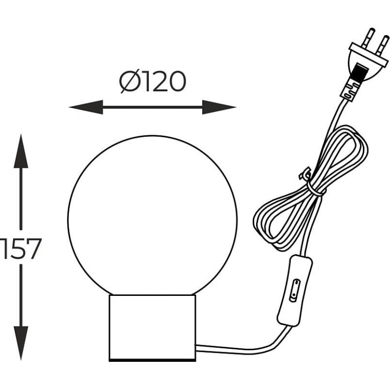 Lampa stołowa szklana Arcturus - ZumaLine | Eleganckie oświetlenie