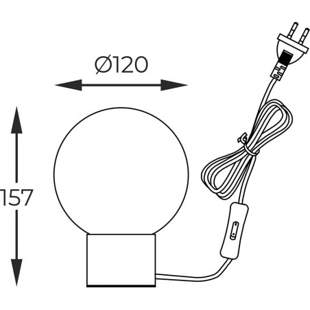 Lampa stołowa szklana Arcturus - ZumaLine | Eleganckie oświetlenie