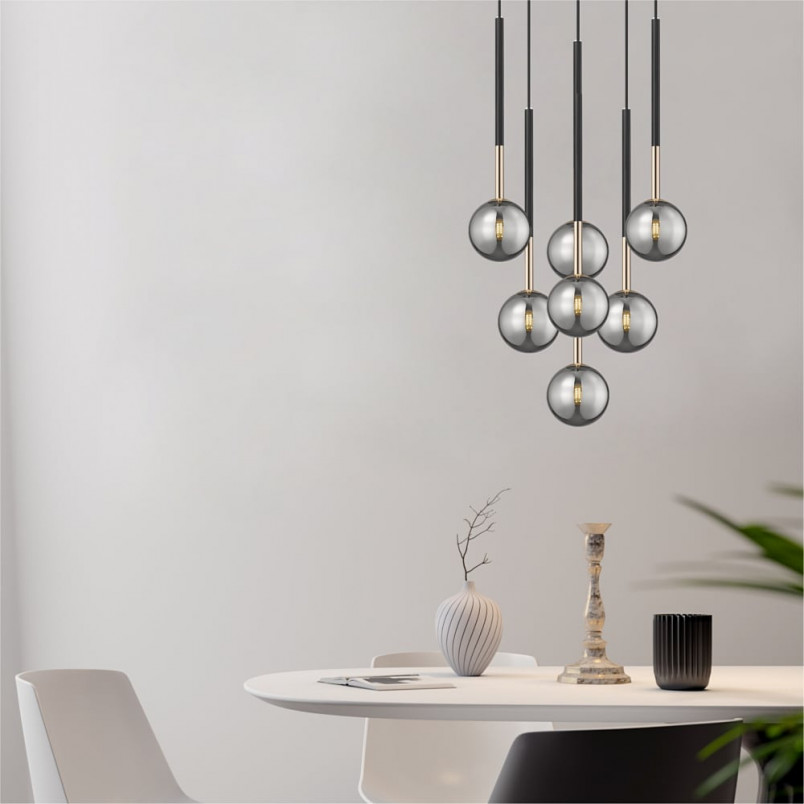 Lampa wisząca Arcturus 7 kulek - ZumaLine | Elegancki design