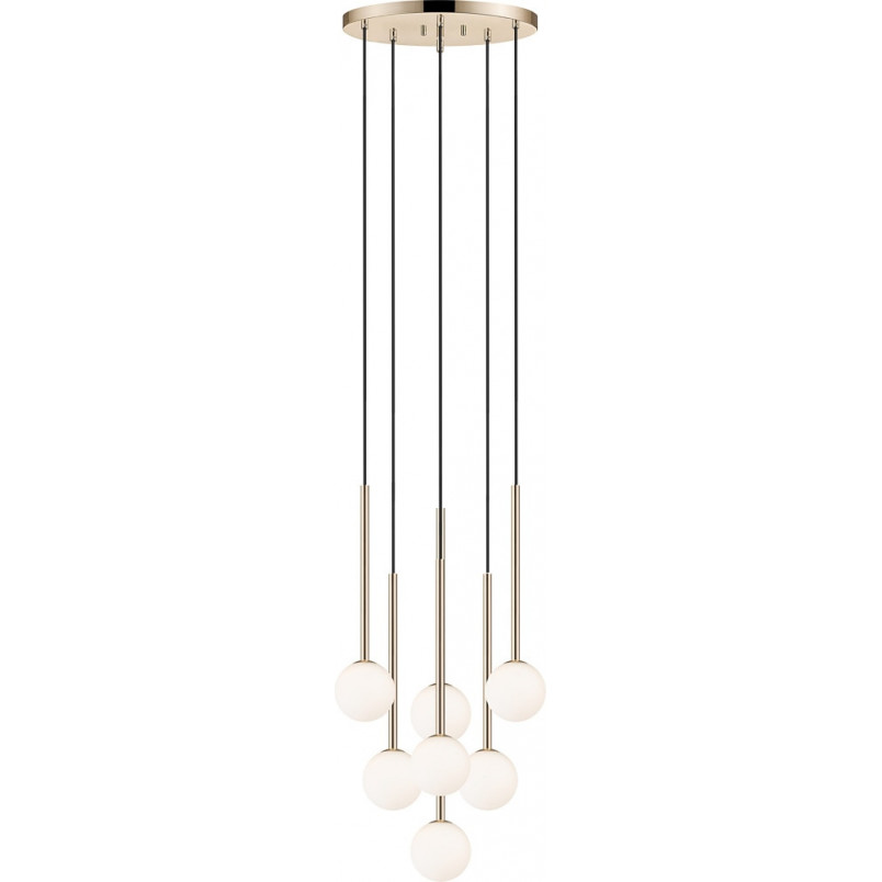 Lampa wisząca Arcturus - 7 kuli, szkło, złoto | ZumaLine