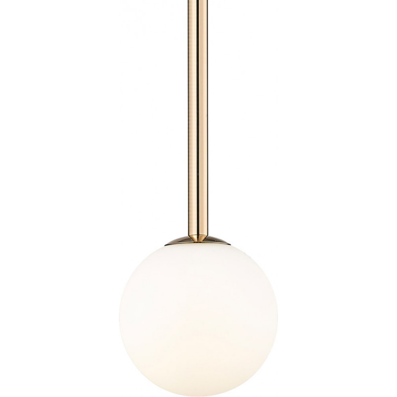 Lampa wisząca Arcturus - kula szklana, francuskie złoto | Zumaline