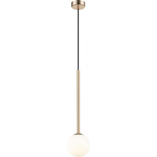 Lampa wisząca Arcturus - kula szklana, francuskie złoto | Zumaline